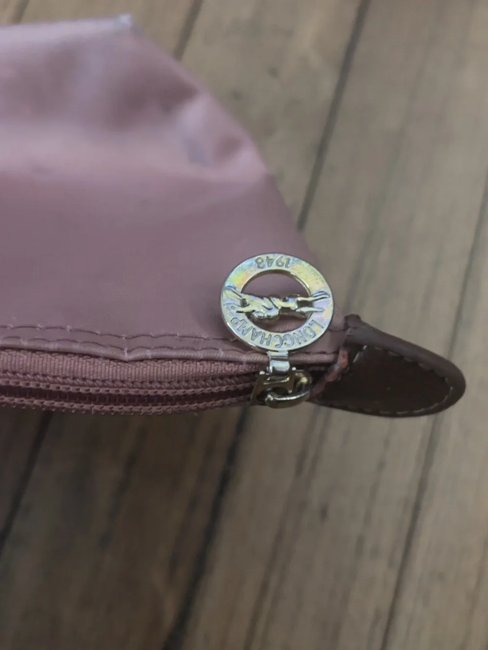 Longchamp Pink Pouch Cosmetic Bag - Small Travel Organizer